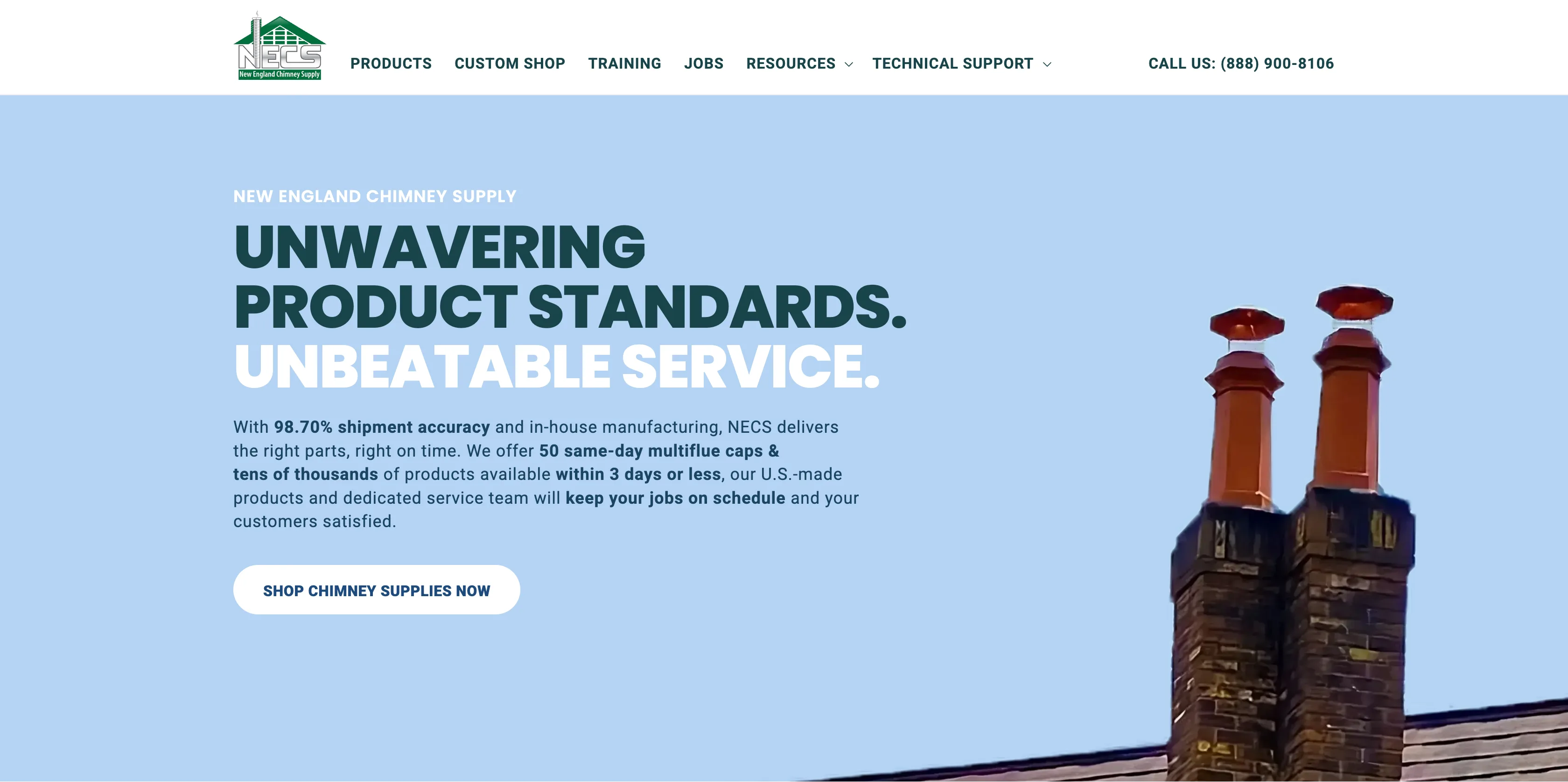 New England Chimney Supply Shopify store